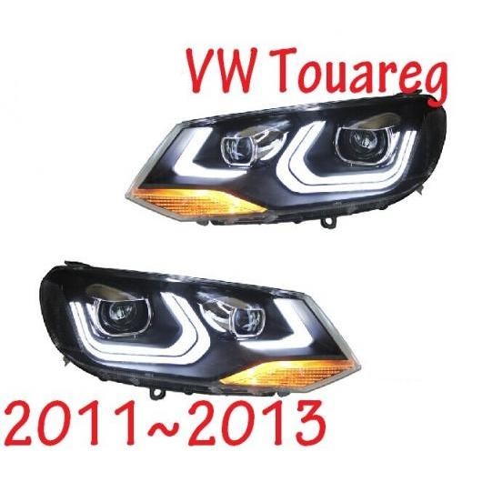 2ピース 適用: ヘッドライト TOUAREG2011 2012 2013 2014 DRL レンズ ダブル ビーム モデル1スタイル VW トゥアレグ 2011-2015 AL-OO-0409 AL