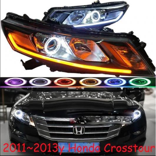 2ピース ヘッド ランプ 適用: クロスツアー ヘッドライト 2011 2012 2013 LED モデル2スタイル ホンダ クロスツアー 2011-2013 AL-OO-0459 AL