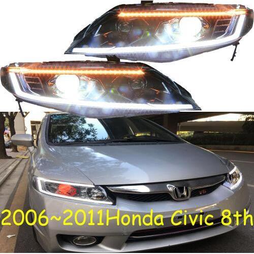 ビデオ スタイリング ヘッドライト 適用: シビック 8世代 DRL 2006 2007 2008 2009 2010 2011 LED タイプ001 ホンダ シビック 2006-2011 AL-OO-0565 AL