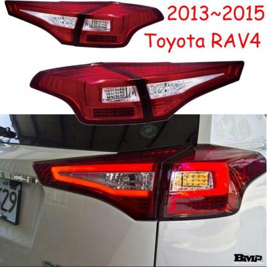 1セット バンパー テールランプ 適用: トヨタ RAV4 テールライト 2013 2015 RAV 4 LED レッド トヨタ RAV4 2013 2015 4ピース AL OO 0671 AL :504638970:オートパーツエージェンシー