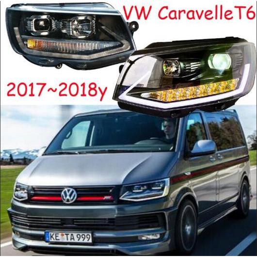 バンパー ヘッドランプ 適用: カラベル T6 ヘッドライト 2017-2018 LED DRL HID キセノン ヘッド タイプ001 VW カラベル 2017-2018 AL-OO-0672 AL