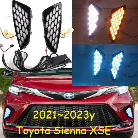 バンパー ヘッドランプ 適用: トヨタ シエナ XSE ヘッドライト ホワイト イエローブルー トヨタ シエナ LED 2021-2023 AL-OO-0699 AL