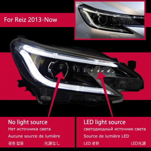 ヘッド ランプ 適用: トヨタ マーク X LED ヘッドライト 2013 2017 ヘッドライト レイツ/マークX DRL ウインカー ロービーム含まない AL OO 7981 AL :504945110:オートパーツエージェンシー