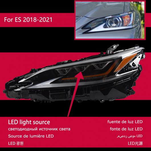 ヘッド ランプ 適用: レクサス ES300 LED ヘッドライト 2018 2021 ヘッドライト ES250 ES350 DRL ウインカー ハイ ビーム 2017 2021 AL OO 8149 AL :504947360:オートパーツエージェンシー