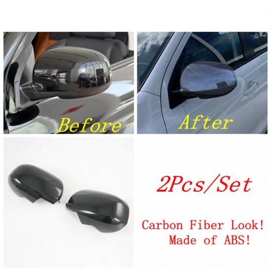 適用: 三菱 ASX 2020 2021 バックミラー ミラー キャップ インテリア カバー トリム ABS クローム/カーボン調 ABS エクステリア カーボン調 AL-PP-1757 AL