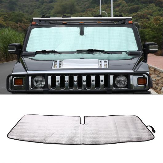 適用: ハマー/HUMMER H2 2003 2009 フロント ガラス サンシェード 日焼け止め ヒート 絶縁 布 シールド サン シェード カバー 1ピース AL PP 2814 AL :505189730:オートパーツエージェンシー