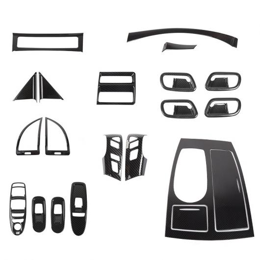 インテリア モールディング 適用: 日産 パトロール Y62 アクセサリー 21ピース カーボンファイバー調 21ピース カーボンファイバー AL-RR-2847 AL