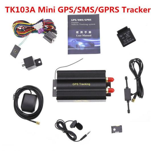 ミニ GPS トラッカー TK103A GPS ロケータ リアル タイム 車両 GPS SMS GPRS トラッキング デバイス システム BE ロケータ ブラック AL RR 3154 AL : 505705520 : オートパーツエージェンシー