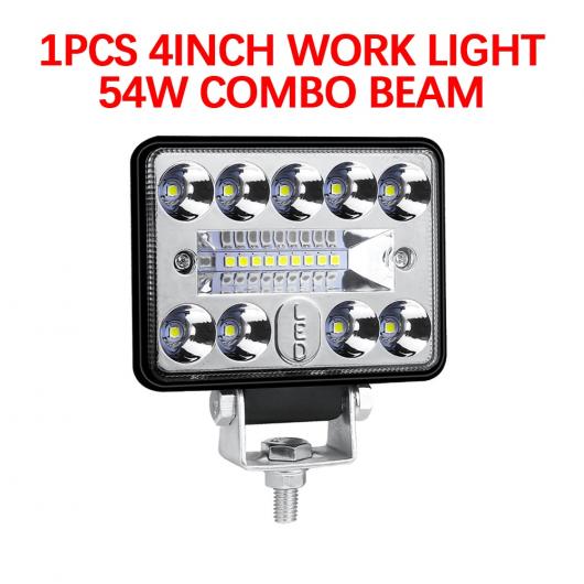 4-7�C���` 7200LM 12V 24V 54-204W LED ���C�g �I�t���[�h �X�|�b�g ���������v LED ���[�N ���C�g �K�p: 54W 1�s�[�X 4000LM AL-RR-6566 AL