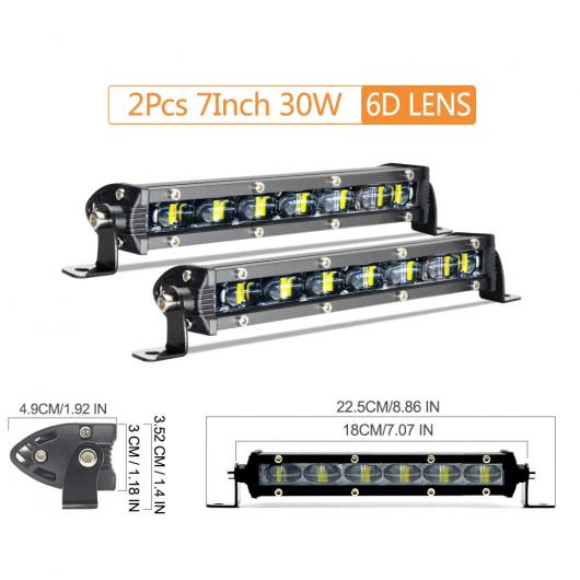 2ピース 25インチ 120W 合金 ワーク ライト 12V 24V LED スポットライト LED バー ラウンド オート トラック オフ ロード 30W 2ピース AL RR 6582 AL :505775110:オートパーツエージェンシー