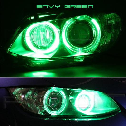 2ピース 5W IP65 エラー LED エンジェルアイ マーカー ライト バルブ 適用: BMW E39 E53 E60 E61 E63 E64 E65 E66 E87 525i 530i XI グリーン AL RR 6823 AL :505780770:オートパーツエージェンシー