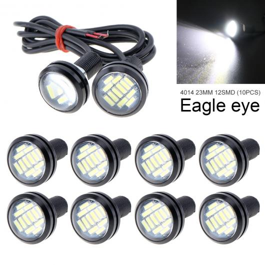 10ピース 23mm 18W シグナル ランプ ユニバーサル 4014 12SMD 1800LM ホワイト イーグル アイ 防水 12V 23mm 18W 4014 12SMD AL RR 7677 AL :505791250:オートパーツエージェンシー