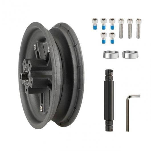 適用:プロ/PRO2 8.5インチ 電動 スクーター スプリット ホイール ハブ アルミニウム 合金 リア ホイール リム 固体 タイヤ ブラック・レッド AL-SS-2697 AL