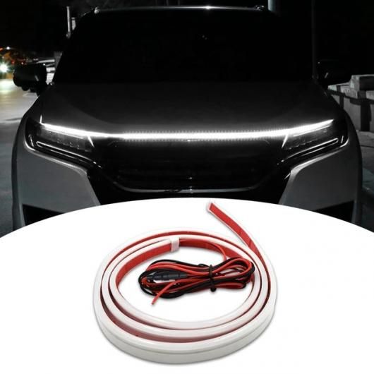 1 ピース フレキシブル ヘッドライト 防水 LED ライト デイタイム ランニング ライト ストリップ フード ライト 71 インチ ホワイト AL-SS-3096 AL