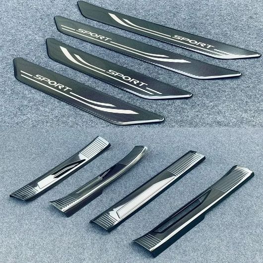 適用: レクサス RX 350H 450H 500H 2023 2024 インナー アウター ドア シル プレート カバー トリム 2セット カーボンファイバー SR-AA-0538