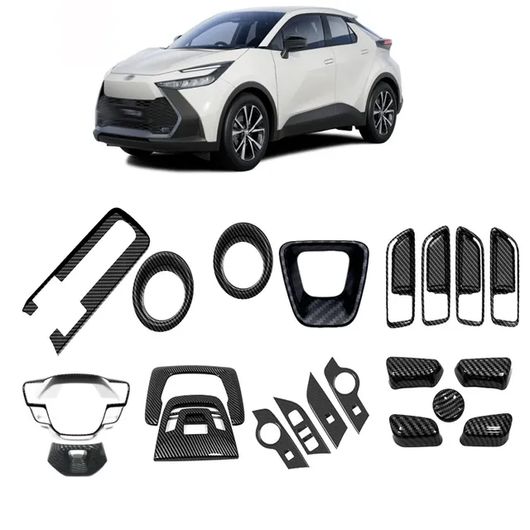 �K�p: �g���^ CHR C-HR 2024 2025 ABS �J�[�{���t�@�C�o�[ �E�C���h�E ���t�g �X�C�b�` �M�A �V�t�g �p�l�� �X�e�A�����O 8�Z�b�g SR-AA-0698
