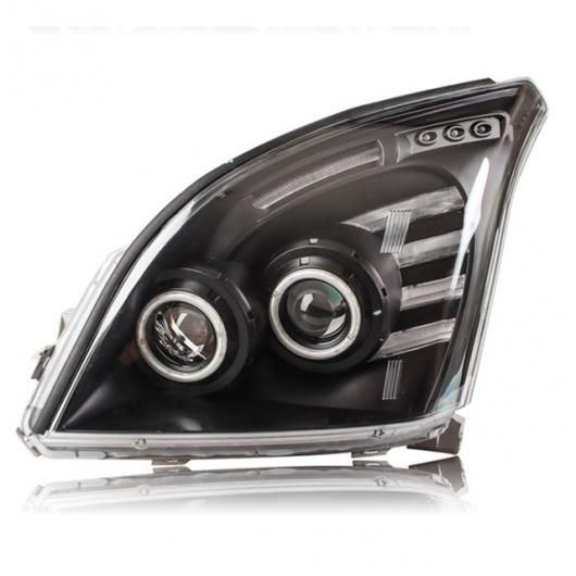 黒いこと LED エンジェルアイ 細長い切口 水晶体 前照灯 当て嵌める: トヨタ プラド RZJ120 FJ120 LC120 2003 2004 プラド FJ120 2平和条約 SR-AA-1433