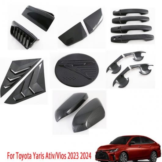 左ハンドル用 右ハンドル用 適用: トヨタ ヤリス ヴィッツ エーティブ/ヴィオス 2023 2024 エクステリア 7点セット 右ハンドル用 SR-AA-3659