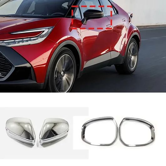 �K�p: �g���^ CHR C-HR 2024 2025 ABS �J�[�{���t�@�C�o�[ �T�C�h �E�C���O ���A �r���[ �~���[ �L���b�v �J�o�[ �N���[�� A B SR-AA-4044