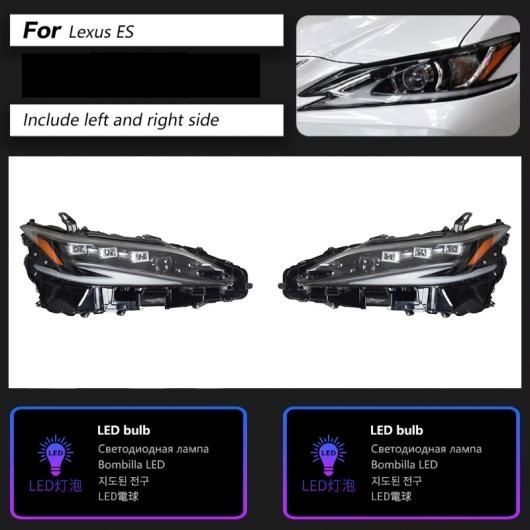 適用: レクサス ES ES250 ES300H ヘッドライト 2015-2023 LED プロジェクター ヘッドランプ 2018-2023 1ペア ヘッドライト SR-DD-3500