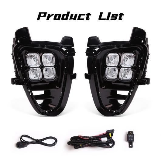 LED DRL フォグランプ 適用: 起亜 ソレント LX EX 2019 2020 デイタイム ランニング ライト USスレッド/韓国 USスレッド モデル SR-DD-3688