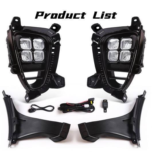 LED DRL フォグランプ 適用: 起亜 ソレント LX EX 2019 2020 デイタイム ランニング ライト USスレッド/韓国 アジアン モデル SR-DD-3688