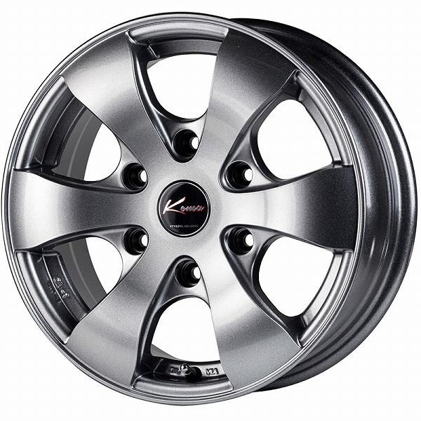 5ZIGEN/5次元 KOMA 3 ホイール メタルグレー 15インチ×6J＋45 6H139.7 入数：1台分(4本) :504003900:オートパーツエージェンシー