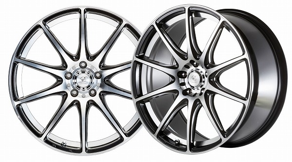 5ZIGEN/5次元 D EURO SPORT ホイール ブラックポリッシュ 17インチ×7J＋50 5H114.3 入数：1台分(4本) :504004160:オートパーツエージェンシー