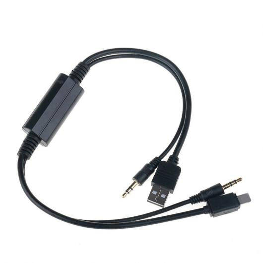 J[ I[fBI USB AUX A_v^ C^tF[XY P[u yC[ BMW ~jN[p[ iPhone 5 5s 6 Plus ubN AL-AA-7160 AL