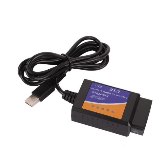 自動車診断機 V04HU-1 USB V1.5 OBD2 車診断インターフェイススキャナ ELM 327 OBDII コードリーダースキャナ AL-AA-7478 AL | 
