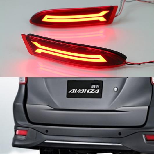 LED レッド リア バンパー リフレクターライトブレーキテール パーキング ワーニング 灯ナイトランニングテールライト トヨタ AVANZA 2015 2016 AL-AA-9379 AL