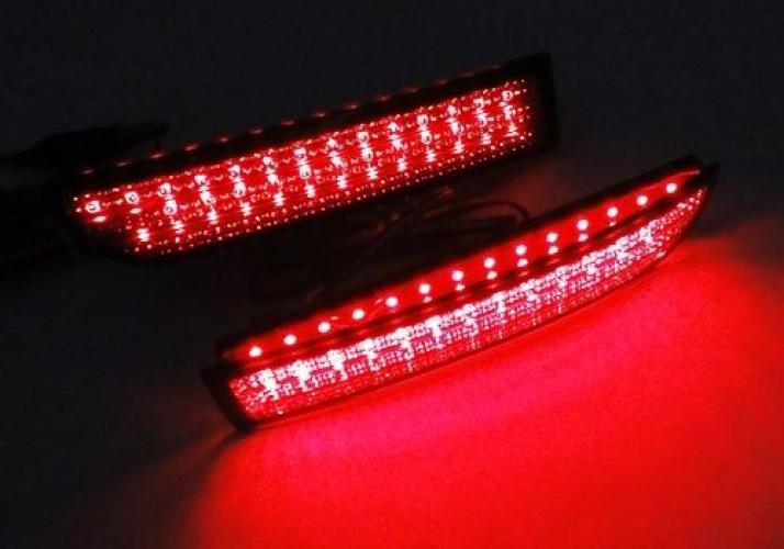 ブラックスモーク リア バンパー リフレクター LED ブレーキライト トヨタ アベンシス アルファード 09 10 11 AL-AA-9391 AL_3