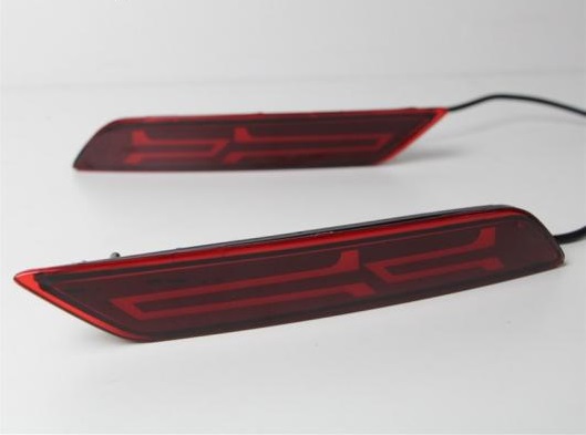 2個 ホンダ シティ 2017 2018 LED リア バンパー ライト LED ブレーキテールライトフォグランプ 警告灯リフレクターランプ 2 Functions AL-AA-9532_1