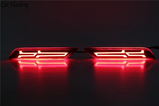 2個 ホンダ シティ 2017 2018 LED リア バンパー ライト LED ブレーキテールライトフォグランプ 警告灯リフレクターランプ 2 Functions AL-AA-9532_2