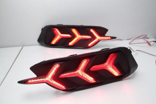 2ピース ホンダ シビック2016 2017 LED DRL リア バンパー テールライト フォグ ランプブレーキライト シグナル ランプ DRL リフレクター AL AA 9623 AL :501770990:オートパーツエージェンシー