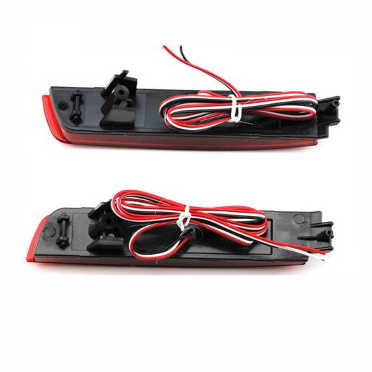24 LED リア バンパー リフレクター テール ブレーキ ストップ RUNNI 日産 ジューク ムラーノ Z51 クエスト セントラ インフィニティ FX レッド AL-BB-0373 ALの画像