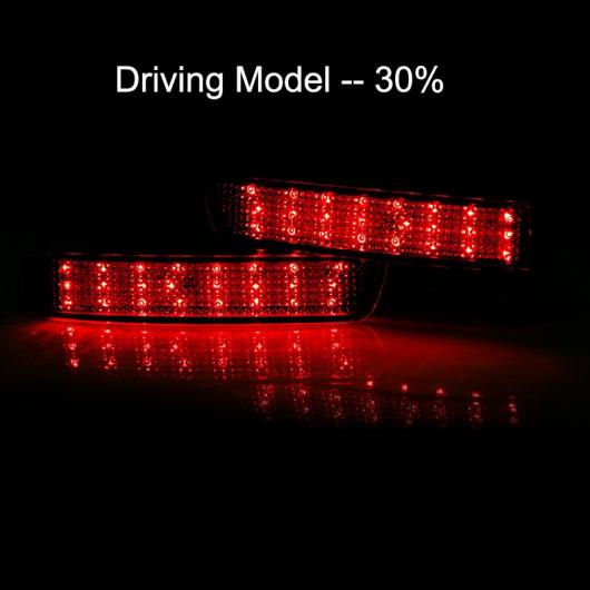 24 LED リア バンパー リフレクター テール ブレーキ ストップ RUNNI 日産 ジューク ムラーノ Z51 クエスト セントラ インフィニティ FX レッド AL-BB-0373 ALの画像