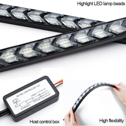 12 12V LED DRL デイタイムランニングライトオート デイライト