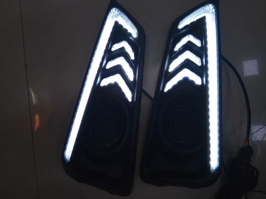 点滅1セット LED DRL デイタイム ランニングライト ホンダ シティ 2015 2016 フォグ ランプ カバー ヘッドライト White Yellow Blue AL BB 1318 AL :501800600:オートパーツエージェンシー