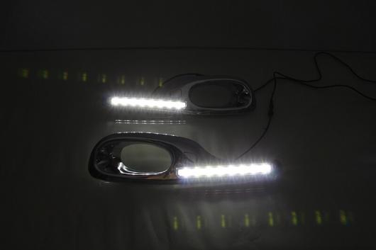 点滅1ペア LED デイタイムランニングライト ホンダ ジャズフィット2011 2012 2013 DRL フォグランプ White and Yellow AL BB 1348 AL :501801320:オートパーツエージェンシー