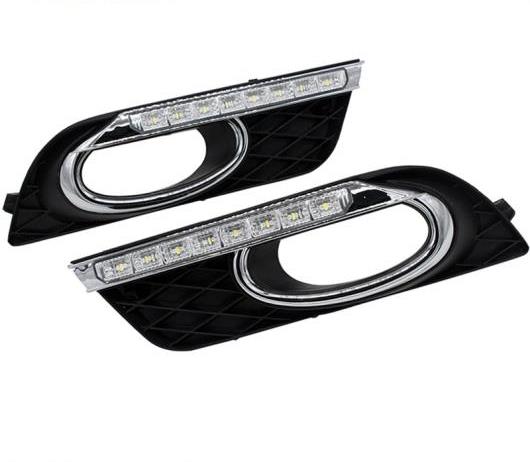 DRL LED デイタイムランニングライト ホンダ シビック2011 2015 イエローカラーターニングシグナルランプ 12V White with Yellow AL BB 1363 AL :501801620:オートパーツエージェンシー