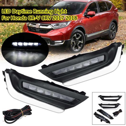 LED DRL CR V CRV 2017 2018 デイタイム フロント バンパー 駆動 DRL ヘッドライトホワイト DRL スタイリング AL BB 1592 AL :501805450:オートパーツエージェンシー