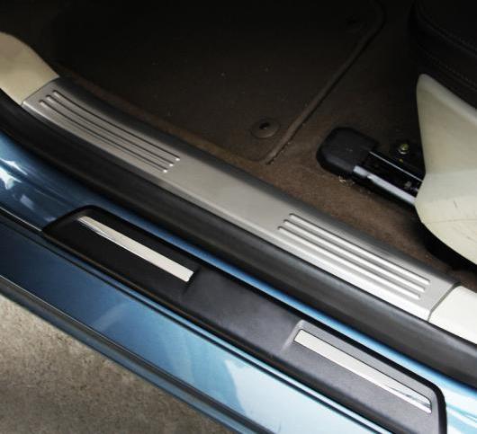 ステンレス スチール インテリア ドアシルスカッフプレートプレートガード ボルボ V40 CC ストリップ ペダル AL-DD-7228 AL