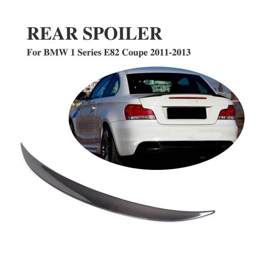 E82 リアル カーボンファイバー リア トランク ブート スポイラー ウイング 適用: BMW E82 1シリーズ クーペ 2011 2013 AL DD 7747 AL :502149100:オートパーツエージェンシー