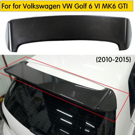 カーボンファイバー ブラック リア ルーフ スポイラー テール トランク ウイング 適用: フォルクスワーゲン VW ゴルフ 6 VI MK6 GTI 2010 2013 AL DD 8346 AL :502158090:オートパーツエージェンシー