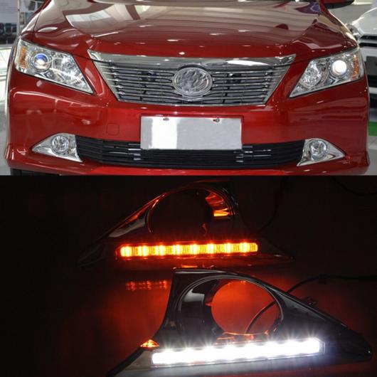 適用: トヨタ カムリ 2011 2014 2個 12V ハイ パワー 6W 8 LED DRL デイタイム ランニング ライト フォグ ワーニング ランプ イエロー ホワイト AL EE 3812 AL : 502214360 : オートパーツエージェンシー