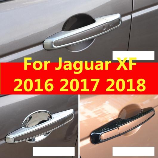 適用: ジャガー XF 2016 2017 2018 シャープ アウトサイド ドア ハンドル カバー ボウル フレーム トリム ステッカー ブラック〜シルバー AL EE 6809 AL :502260610:オートパーツエージェンシー