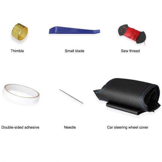 ステアリングホイールカバー 編み上げタイプ ブラック レザー ブラックスウェード 適用: BMW F87 M2 F80 M3 F82 M4 ブルー ブルー糸 AL-FF-0534 |  | 07