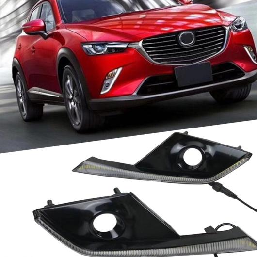 デイライト 適用: マツダ CX 3 CX3 2015 2016 2017 2018 デイタイム ランニング ライト スタイル リレー 12V 防水 ABS LED DRL AL FF 1896 AL :502532370:オートパーツエージェンシー