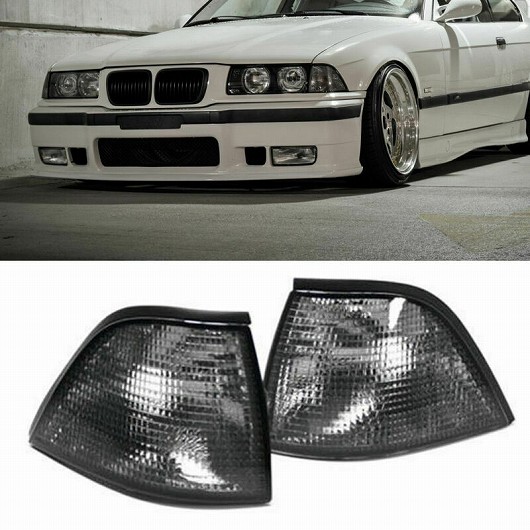1 ペア コーナー ターンシグナル ライト レンズ ケース 適用: BMW E36 3シリーズ 2DR クーペ コンバーチブル 1992-1995 1996 1997 1998 AL-FF-6537 AL｜apagency